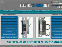 Tablet Screenshot of electricstrikes.net
